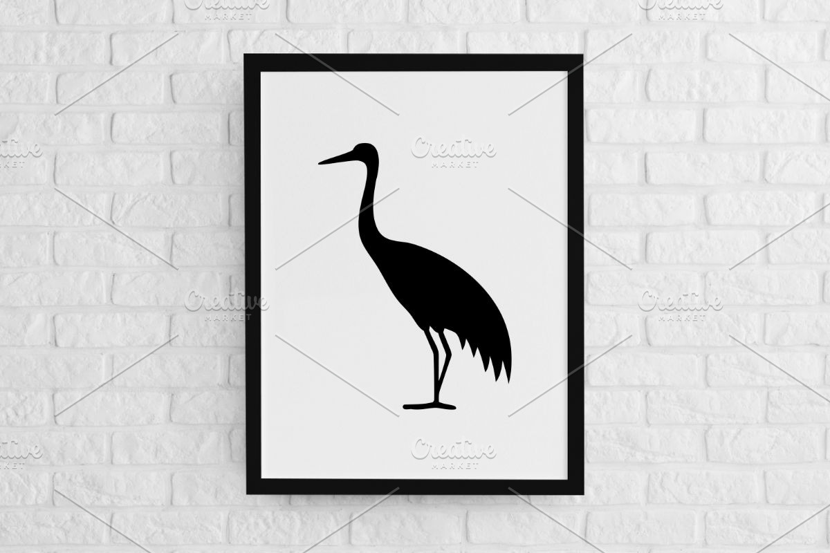 Crane Silhouette SVG, an Animal Illustration by newminddesign (Photo 2 of 3)