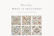 Folk Art Frames borders Scandinavian, an Object Illustration by Invite to Clipart (Thumbnail 7 of 9)