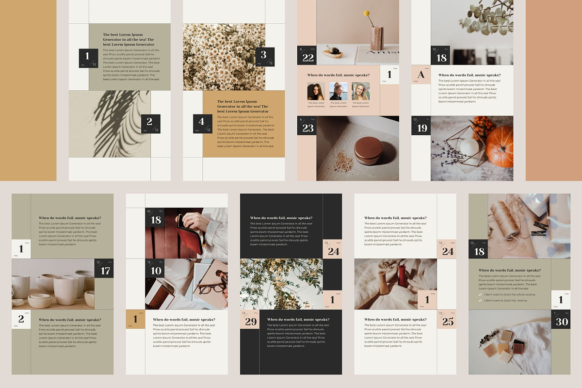 Instagram Calendar Story Templates, a Social Media Template by Keikoya (Photo 10 of 16)