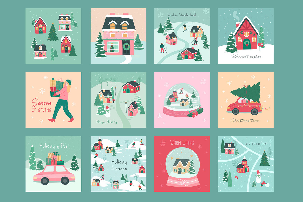 Winter Holiday Illustration, a Background Graphic by CreativeChristiana (Photo 9 of 12)