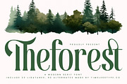 Theforest Modern Serif Font, a Serif Font by timelesstype.co (Thumbnail 1 of 20)