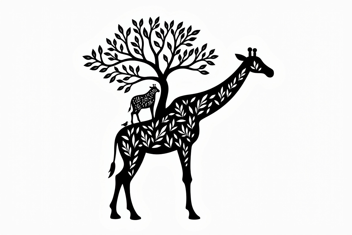 Giraffe Silhouette Vector design, an Illustration by Amazin_art (Photo 20 of 21)