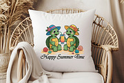 Happy Summer Time, Summer Turtles PN, an Illustration by Libby Wishes (Thumbnail 5 of 6)