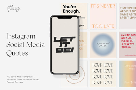 Instagram Social Media Quotes PS, a Social Media Template by Feel This