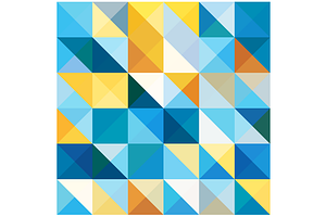 Vector Squares and Triangles Pattern
