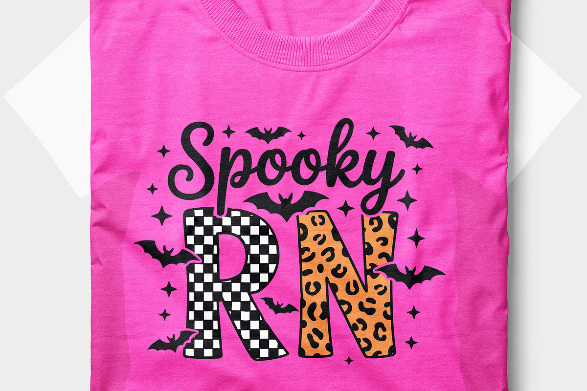 Retro Halloween Nurse T Shirt Design, a Seasonal Illustration by Unique Design Team (Photo 5 of 7)