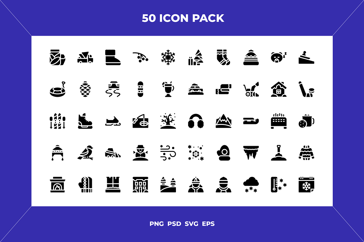 Winter icons, an Outline Icon by Wencory (Photo 1 of 2)
