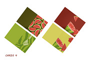 Watermelon Clipart Patterns Cards, a Food Illustration by Vaniuta_Art (Thumbnail 5 of 5)