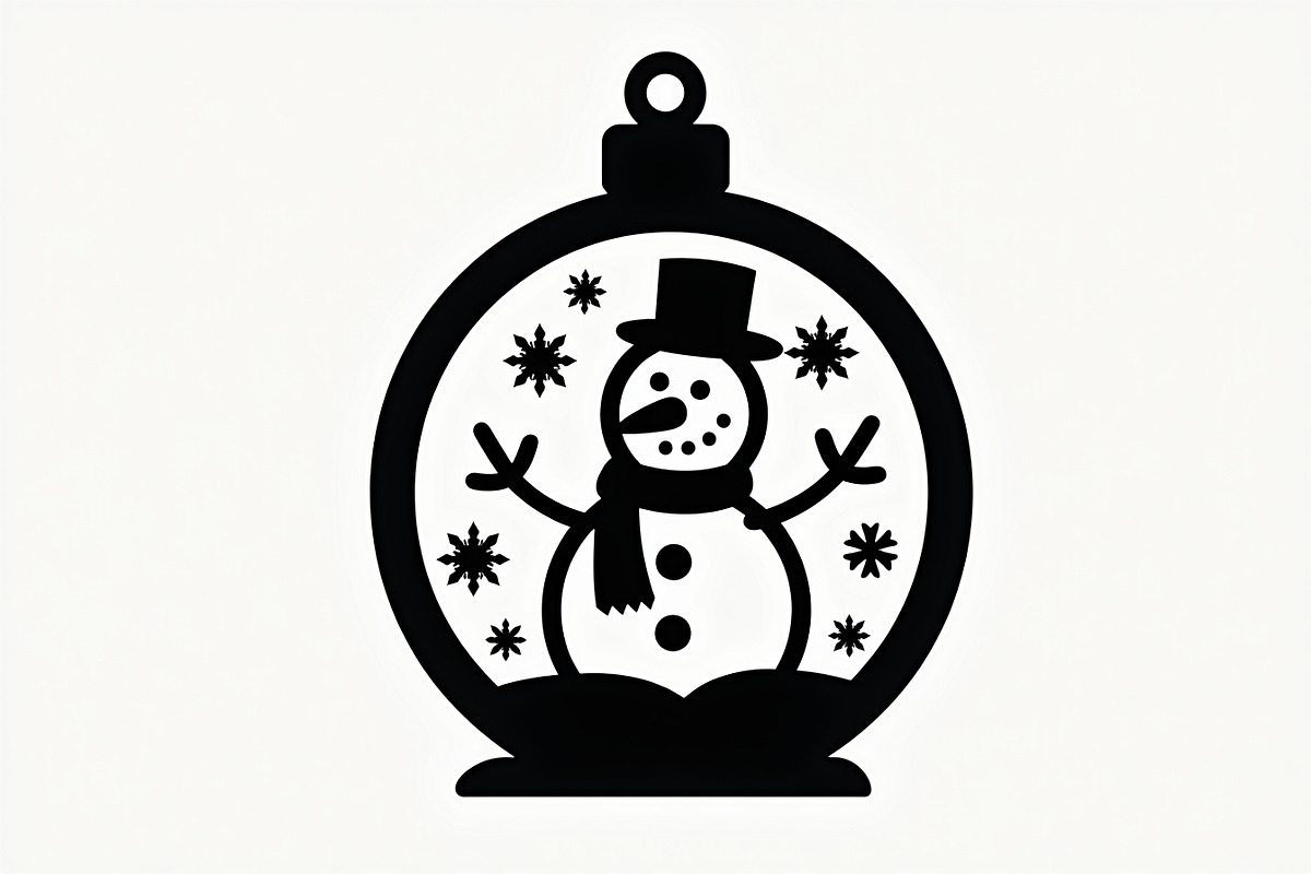 Christmas Laser Cut Ornament Bundle, a Graphic by musafir_fashion (Photo 4 of 16)