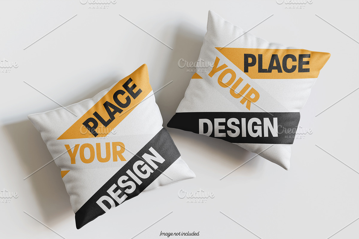 Square pillow mockup bundles, a Merchandise Mockup by Ambo Ampeng (Photo 22 of 32)