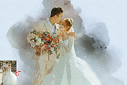 Wedding Watercolor Portrait Action, an Action Add-On by MRI STUDIO (Thumbnail 11 of 12)