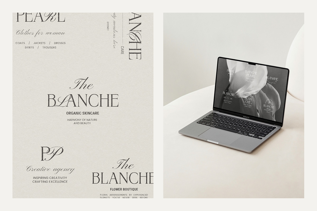 Blanche Logo Kit | Logos Ai Eps Psd, a Branding & Logo Template by Feel This (Photo 9 of 11)