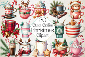 Cute Christmas Coffee Sublimation, an Illustration by DreamPrint404