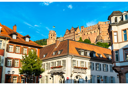Castle above Heidelberg in Baden, an Architecture Photo by Leonid Andronov
