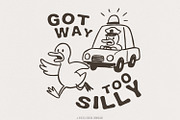 Got Too Silly Goose PNG, Funny, an Illustration by SharpMarketplace (Thumbnail 1 of 9)