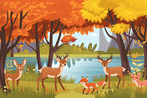 22Autumn & Animals Photoshop Stamp