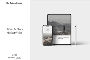 Tablet and Phone Mockup Vol.2