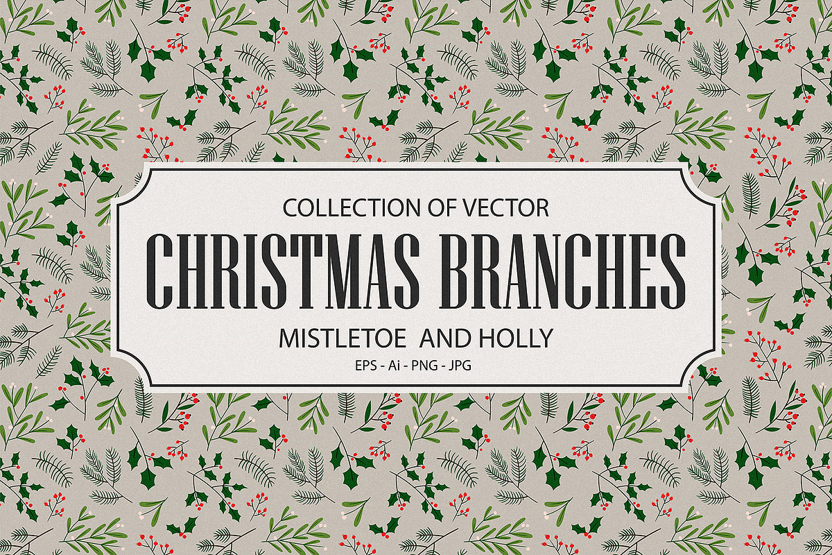 Christmas Branches Collection, a Pattern Graphic by Kokoshka (Photo 1 of 10)