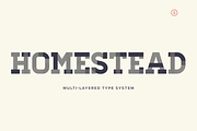 Homestead, a Slab Serif Font by lukelisi (Thumbnail 1 of 7)