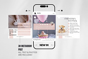 Newborn Photographer Instagram, a Social Media Template by CreativeTempHub (Thumbnail 2 of 8)