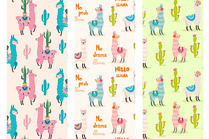 Collection Of Llama Illustration.