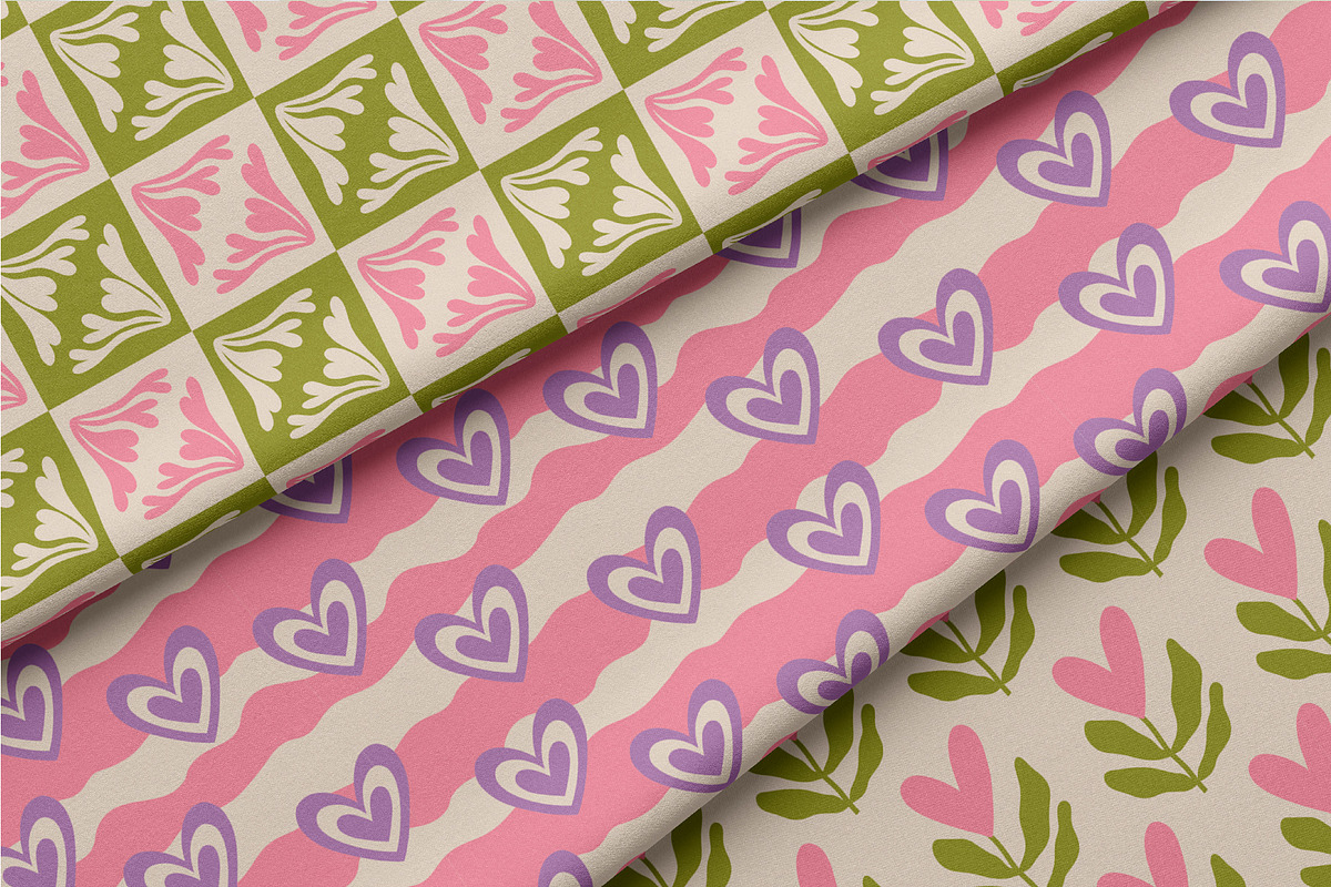 Groovy Love Seamless Patterns, a Pattern Graphic by AnnArt (Photo 7 of 8)