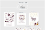 Baby Shower Set • Moon & Stars, an Invitation Template by Yeticrab (Thumbnail 10 of 10)