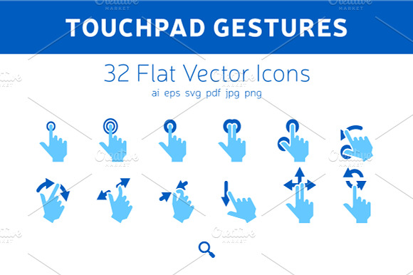 Touchpad Gestures Icons