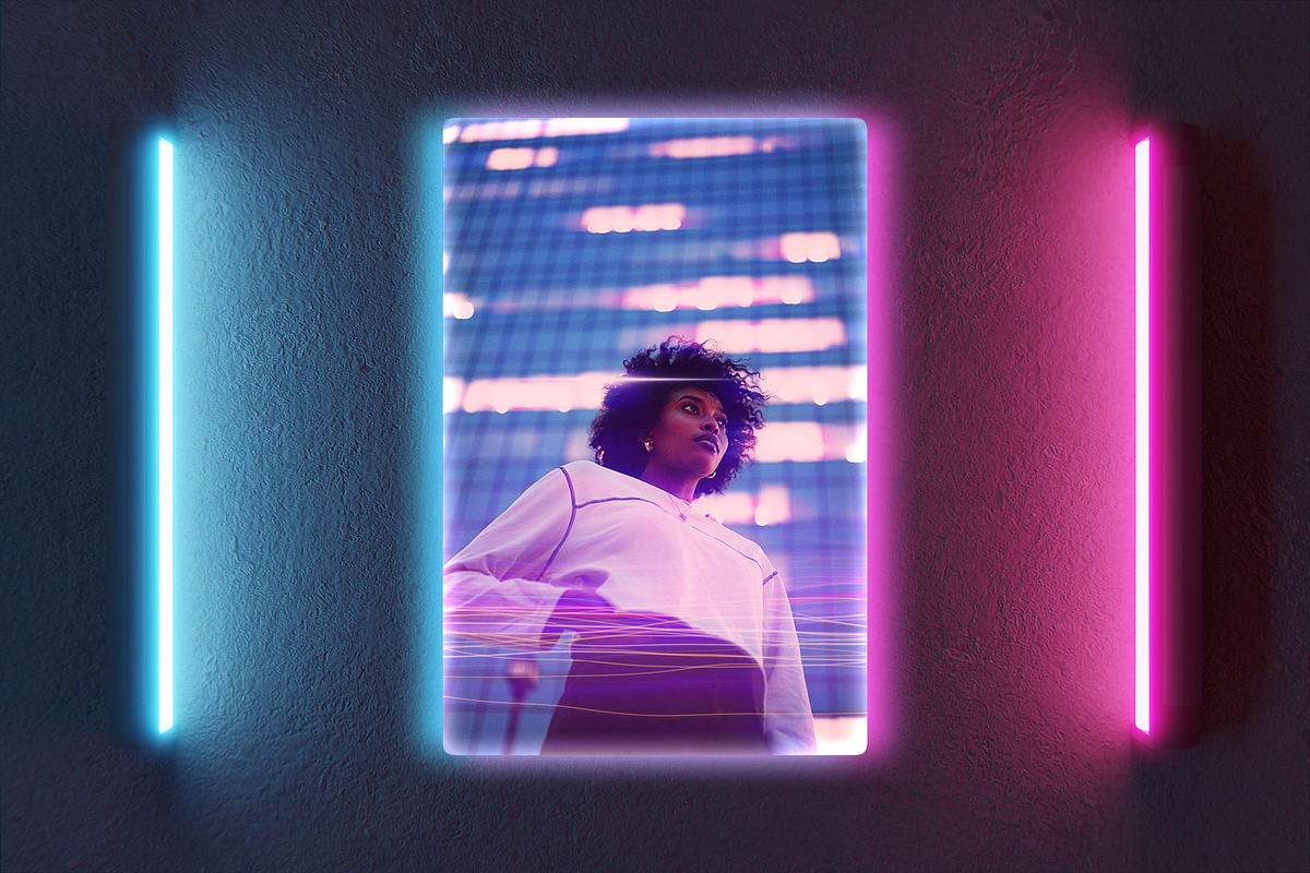 Cyberpunk Photo Effects & Overlays, a Preset Add-On by PhotoSpirit (Photo 9 of 12)