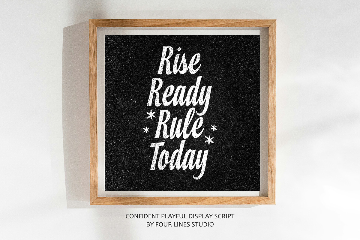 Sunday Chatt Playful Display Script, a Handwritten Font by Four Lines Std. (Photo 5 of 11)