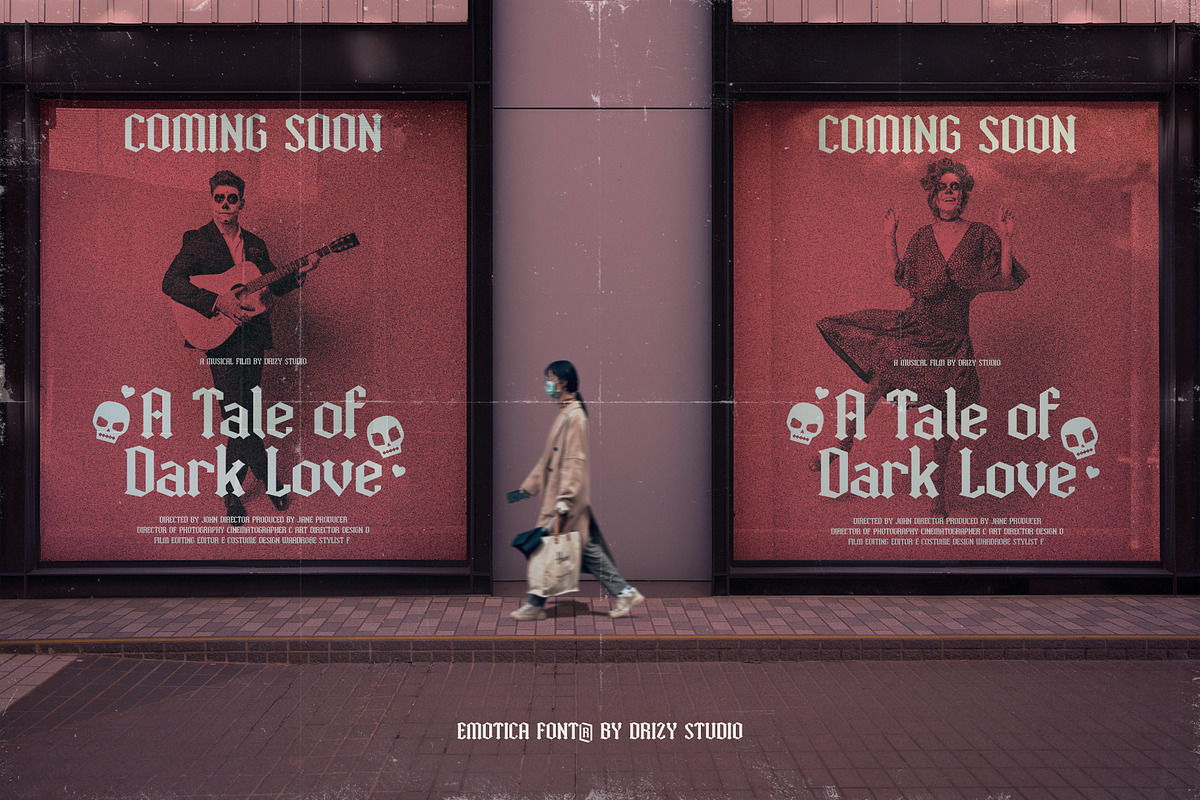 Emotica – Blackletter Romance Font, a Serif Font by Drizy (Photo 8 of 10)