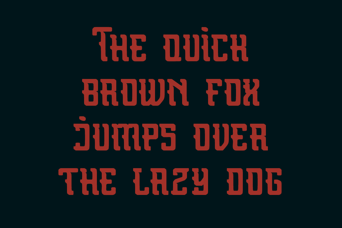 Ambeigu Vintage Display Font, a Blackletter Font by IHDSTD (Photo 5 of 9)