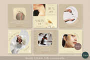 Ins Earthy Beige Beauty Creator Kit, a Social Media Template by Clairee Design Studio (Thumbnail 2 of 7)