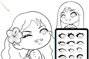 130+ Procreate Anime Eye Stamps, a Brush Add-On by DrawingStoryShop (Thumbnail 5 of 8)