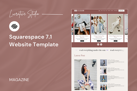 Magazine Squarespace Template preview 6