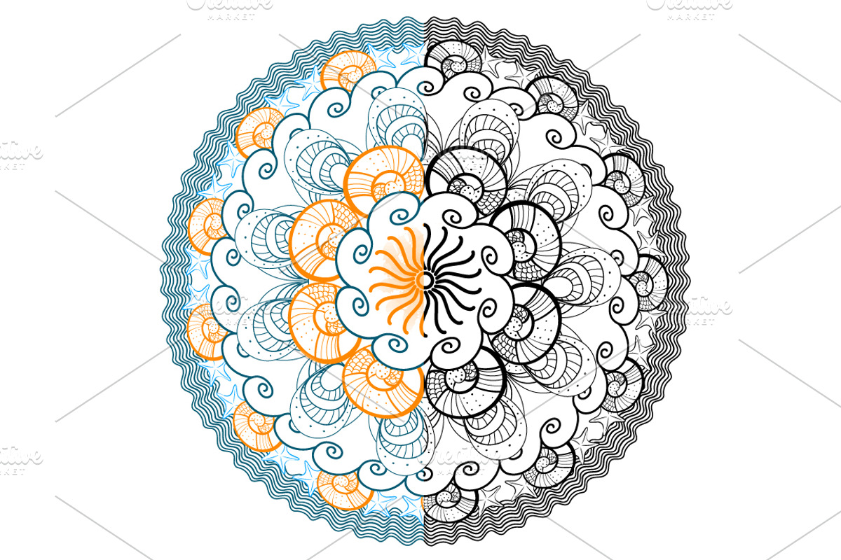 Summer collection mandala brushes, a Brush Add-On by MM Studio (Photo 2 of 12)