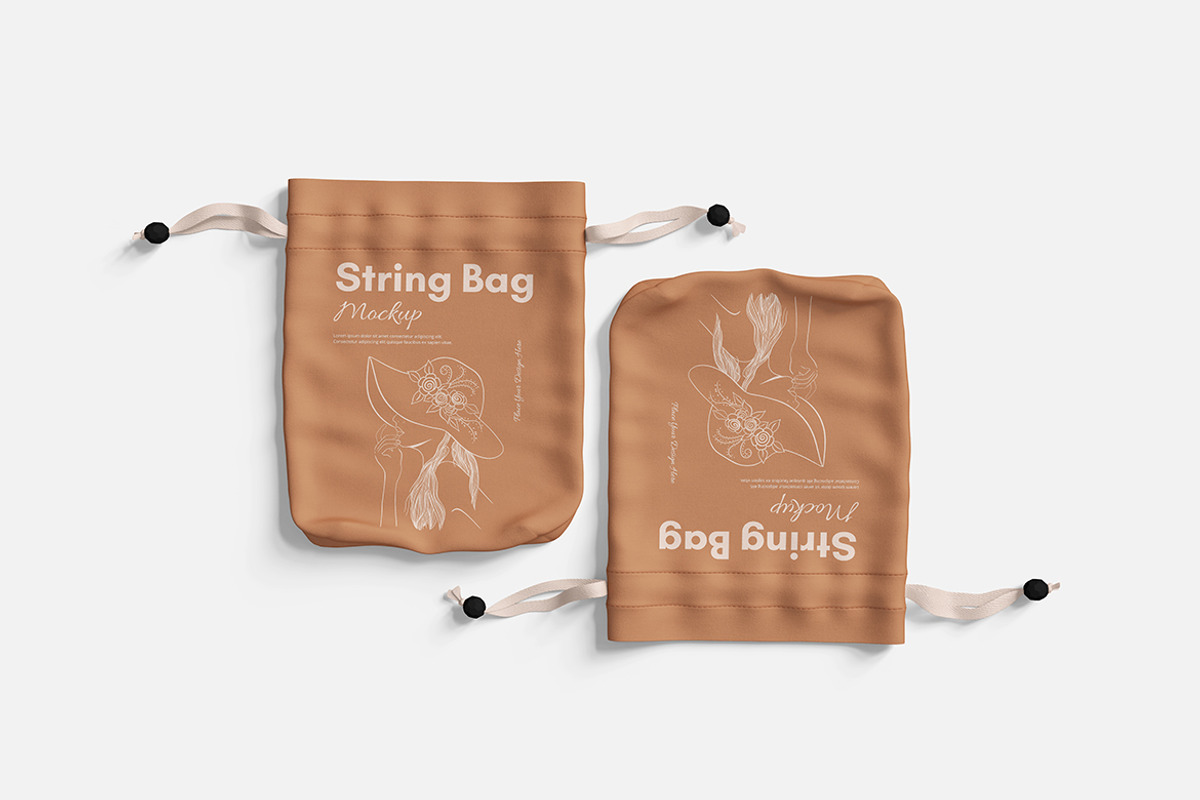 String Bag Mockup, a Product Mockup by Indah (Photo 2 of 6)
