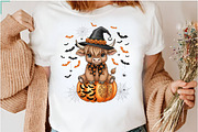 Coquette Halloween Highland Cow Png, an Illustration by Dream Creation (Thumbnail 4 of 5)