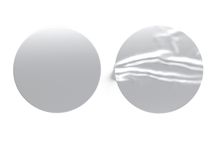 Two Silver Sticky Stickers 3D Model, an Object 3D Model by rebrandy