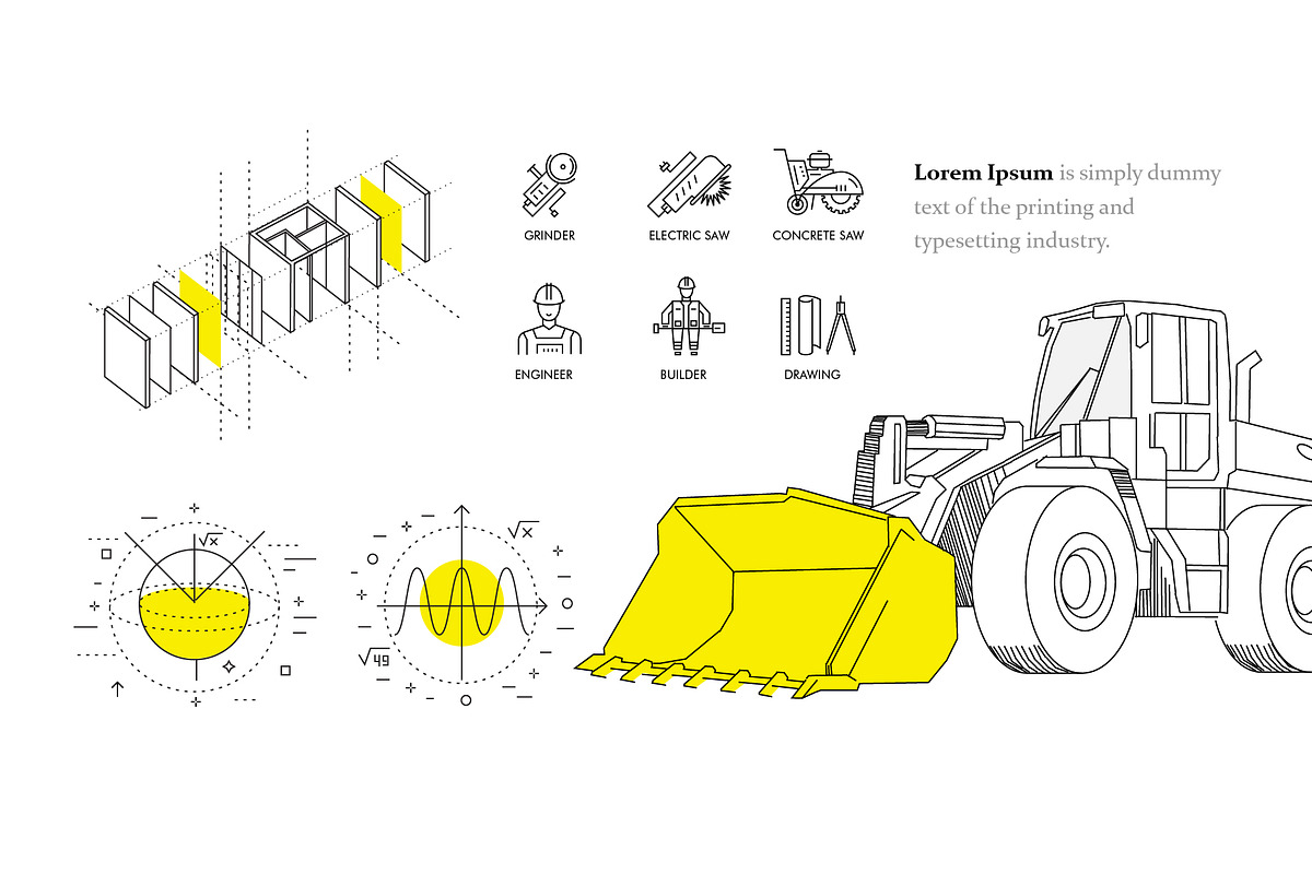 Construction machinery 20 ITEMS, a Technology Illustration by Vladimir Vihrev (Photo 5 of 20)