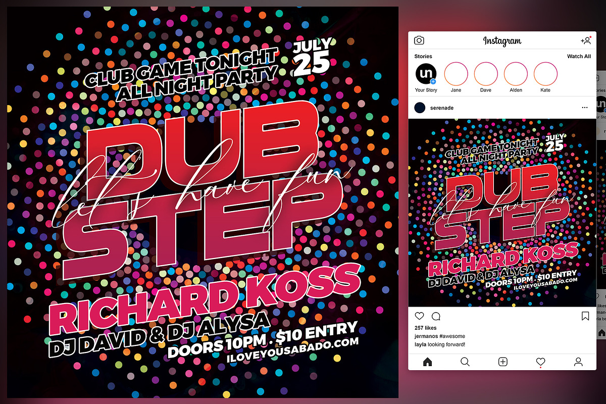 Dubstep Flyer, a Flyer Template by KiraYamato Design Studio