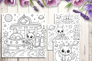 79 Printable Alien Coloring Pages, a Brochure Template by LA Design (Thumbnail 6 of 10)