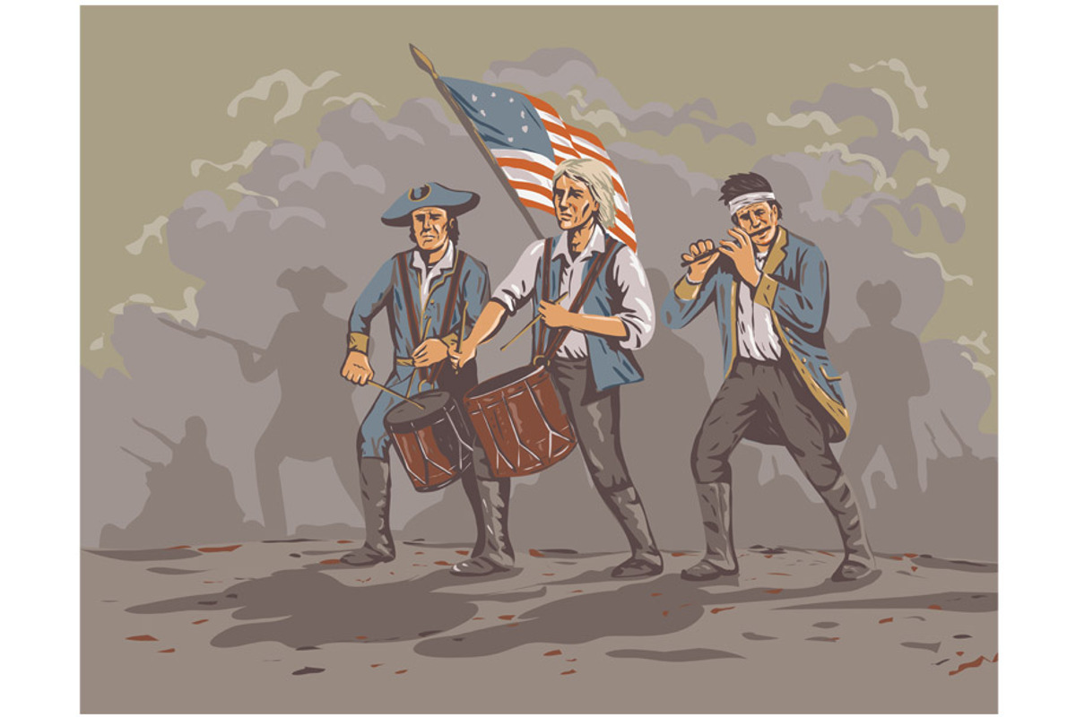 American Revolution Patriot WPA Art, an Illustration by patrimonio (Photo 1 of 3)