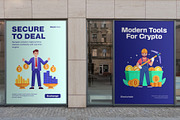 Cryptocurrency Trading Illustration, a Finance Illustration by Brickclay (Thumbnail 3 of 9)