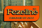 Fezeline 3D, a Serif Font by Craft Supply Co. (Thumbnail 1 of 8)