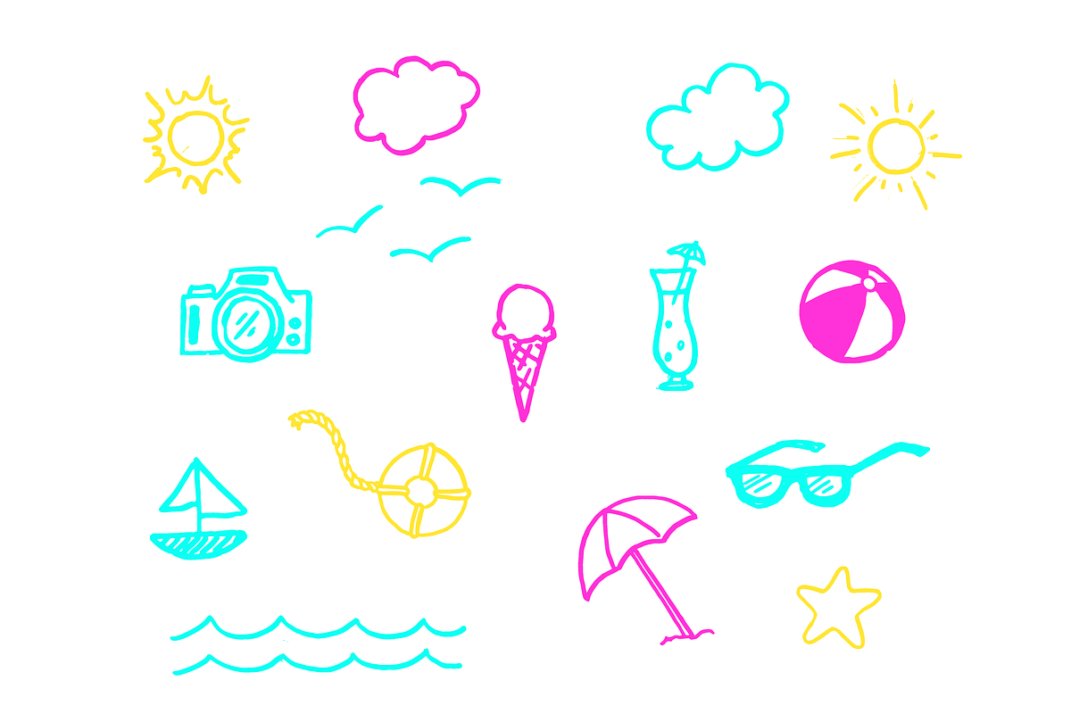 Summer Fun Lettering Pack, a Seasonal Illustration by JoshuaRed Design (Photo 3 of 6)