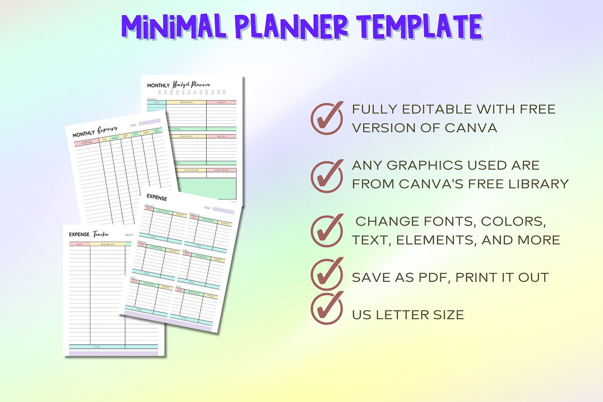 2026-2027 Minimal Planner Template, a Print Template by Adalin Shop (Photo 10 of 12)