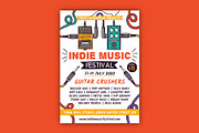 Indie Music Festival Flyer, a Flyer Template by serapika (Thumbnail 1 of 3)