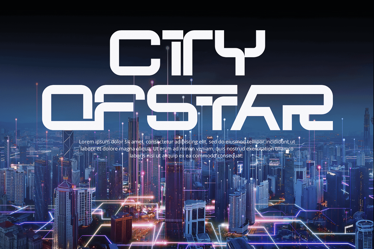 Coastal Blocks - Futuristic Font, a Sans Serif Font by 177Studio (Photo 4 of 8)