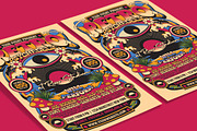 Retro Psychedelic Music Flyer, a Flyer Template by Muhamad Iqbal hidayat (Thumbnail 3 of 4)